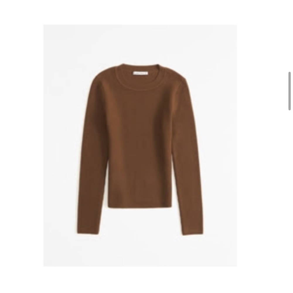 Abercrombie & Fitch Women's Long-Sleeve Ottoman Crew Top